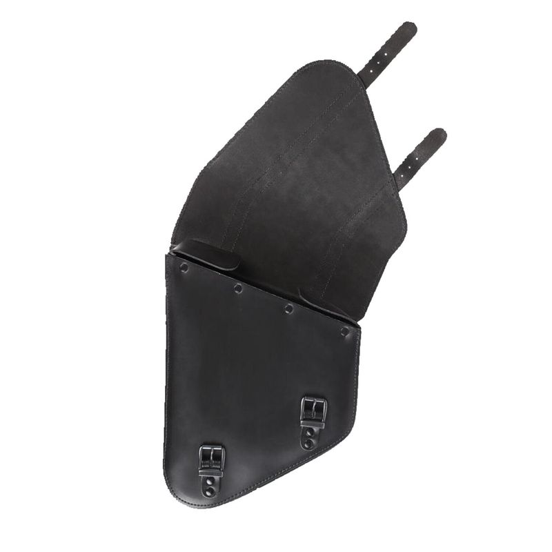 Väska svinggaffel MCS 6.5 läder vänster svart Softail 18-25