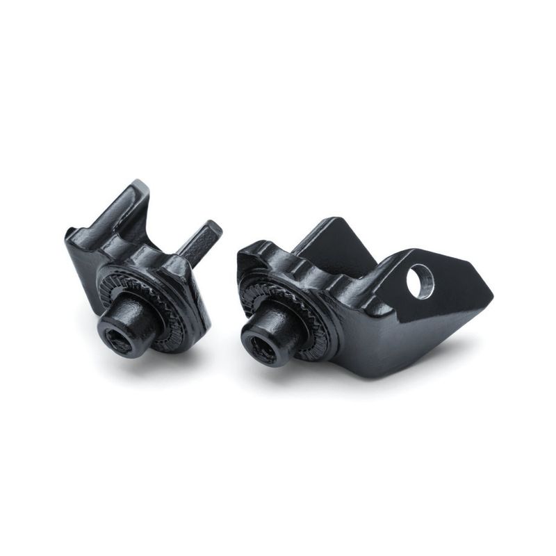 Adaptrar fotpinne Kuryakyn satinsvart BMW Driver Position: 19-20 R m.fl.