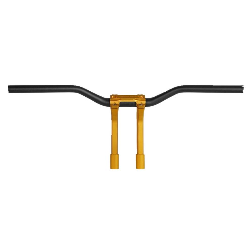 Riser Performance Machine PM Phatbar Ops 1-1/4" 12" guld H-D mech. or e-throttle with 0208-2186M-SMG