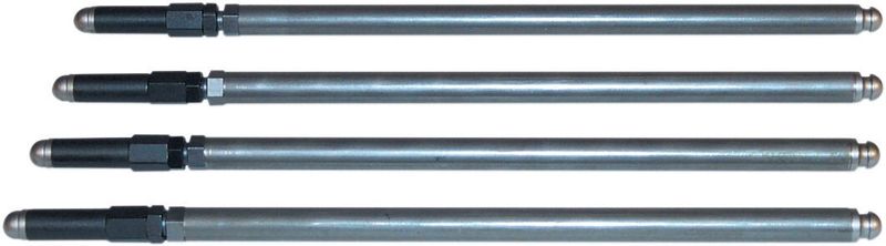Stötstänger justerbara S&S kromoly Sportster standardlängd 4.650
