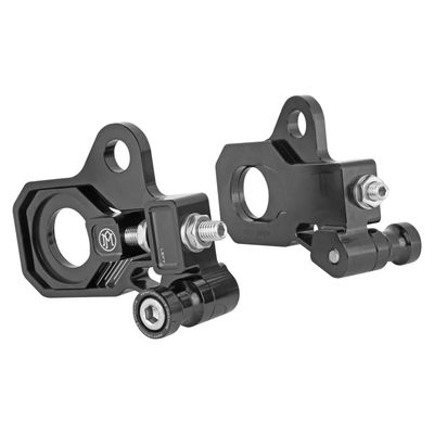 Justersats hjulaxel Performance Machine svart anodiserad FLT/Touring 09-25