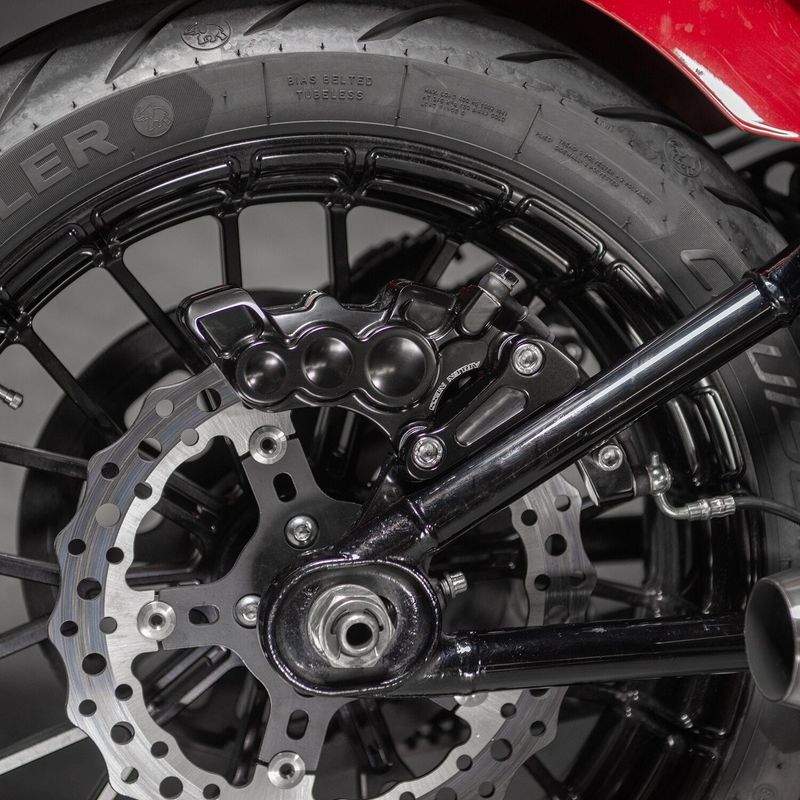 Fäste bromsok bak Arlen Ness All svart Softail 18-26
