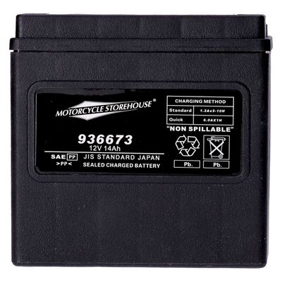 Batteri MCS AGM 240CCA 12V 14Ah XL Sportster 04-22