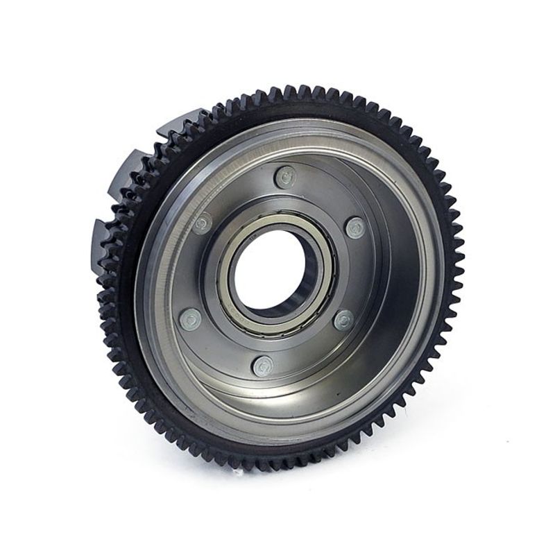 Kopplingskorg med drev och generatorrotor MCS L84-90 4-speed XL Sportster