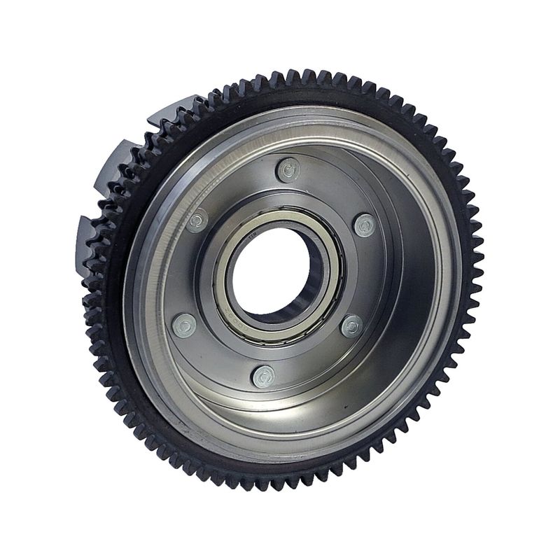 Kopplingskorg med drev och generatorrotor MCS L84-90 4-speed XL Sportster