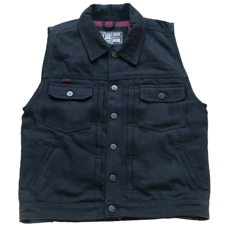 Väst 13 and a half company Rain Splitter denim
