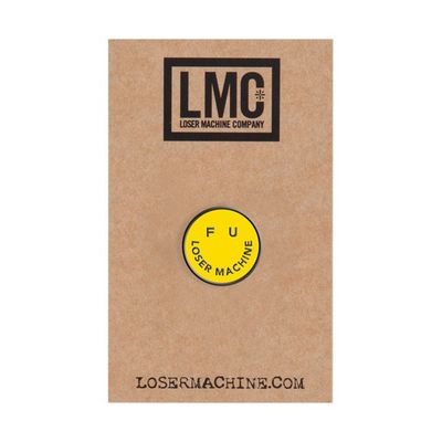 Loser Machine loser machine smile pin yellow One size