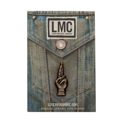 Pin Loser Machine Company LMC Good Luck antik mässing