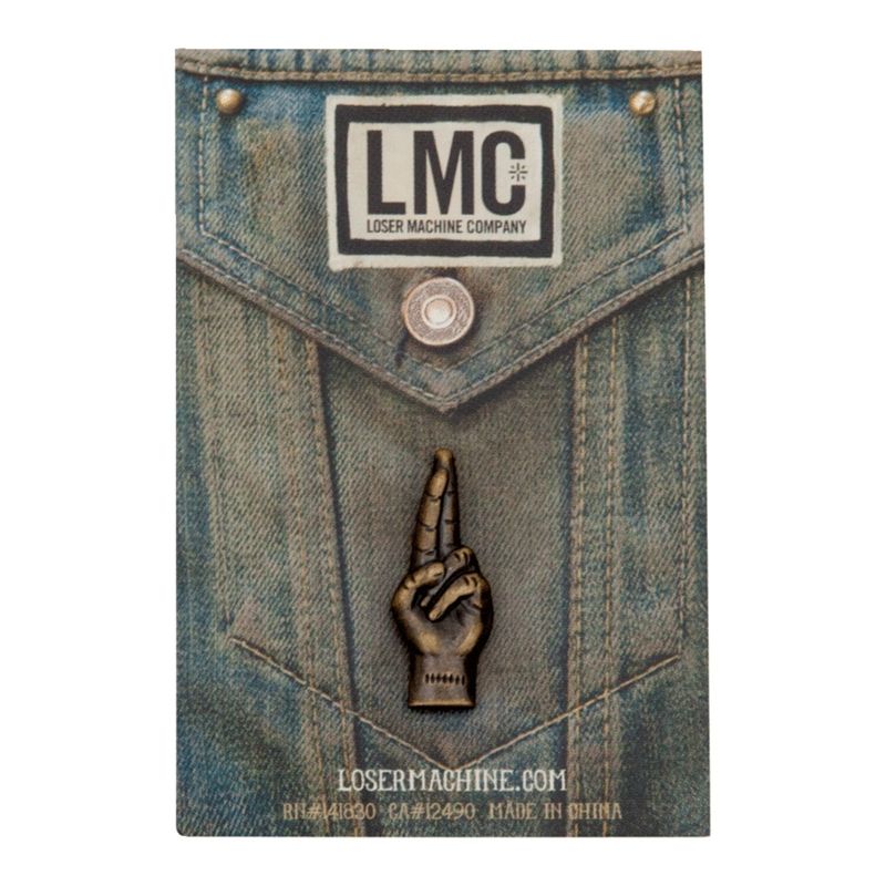 Pin Loser Machine Company LMC Good Luck antik mässing