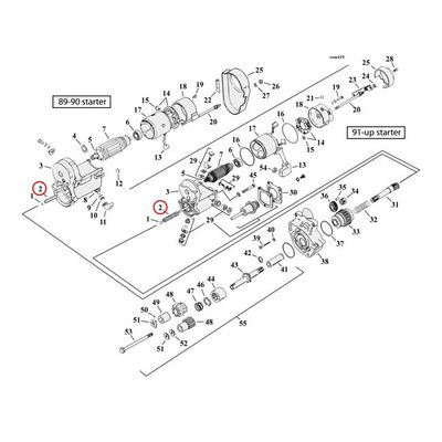 Returfjäder startsolenoid MCS Big Twin 89-90