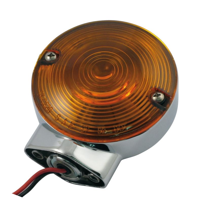Blinkers fram MCS Amber krom FLT/Touring 86-15
