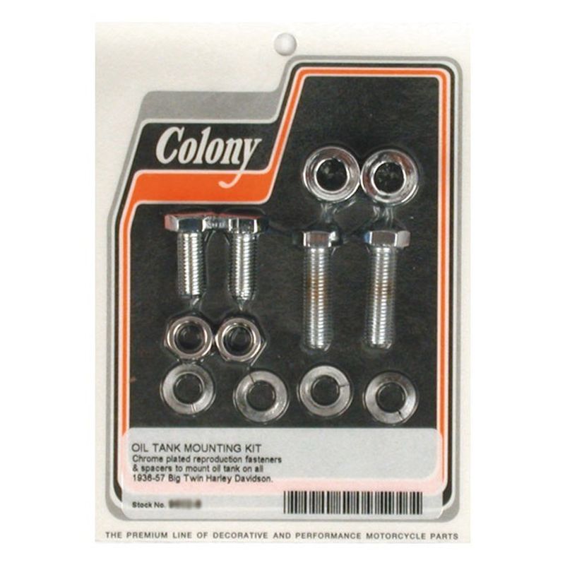 Monteringssats oljetank Colony Big Twin 36-57 krom