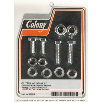 Monteringssats oljetank Colony Big Twin 36-57 krom