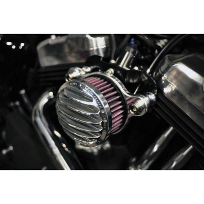 Luftfiltersats Rough Crafts 933808-342-XL polerad XL Sportster 04-22