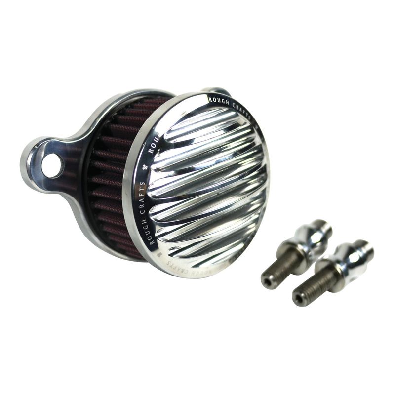 Luftfiltersats Rough Crafts 933808-342-XL polerad XL Sportster 04-22