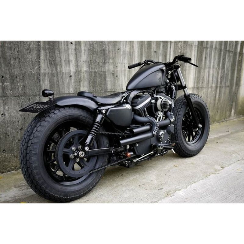 Bakskärm Rough Crafts Iron Guerilla svart XL Sportster 04-22