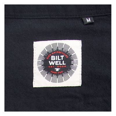 Biltwell Blackout flannel shirt black