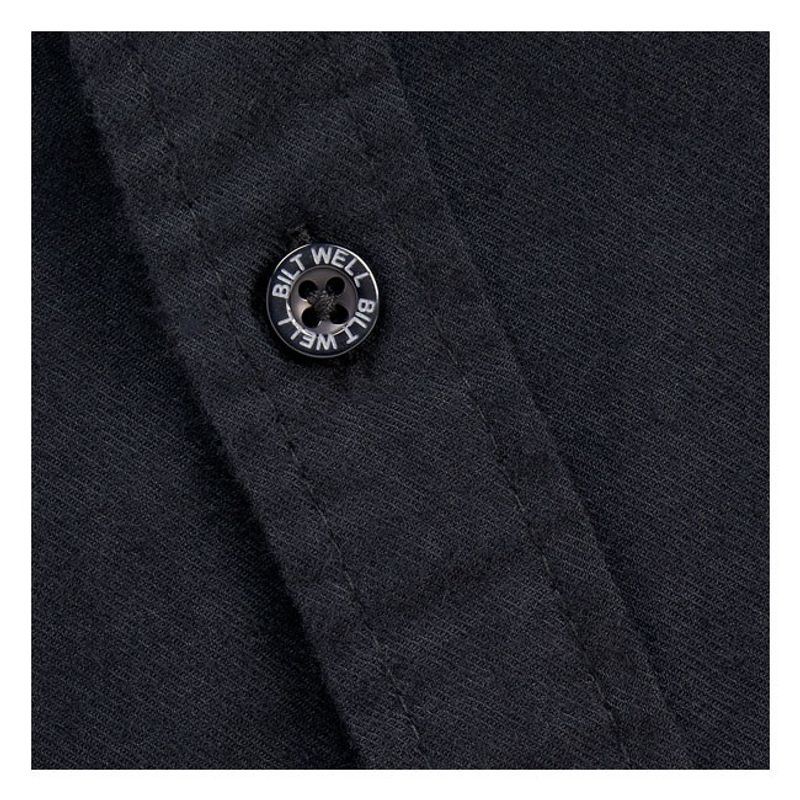 Biltwell Blackout flannel shirt black