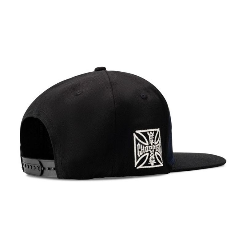 Keps West Coast Choppers OG Flatbill marinblå/svart