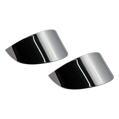 Lampskärm MCS slät krom Rear flat lens FXRT 86-92 m.fl.