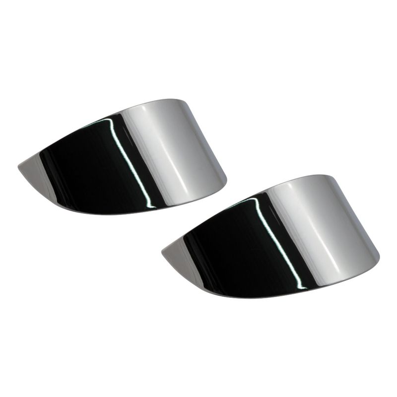 Lampskärm MCS slät krom Rear flat lens FXRT 86-92 m.fl.