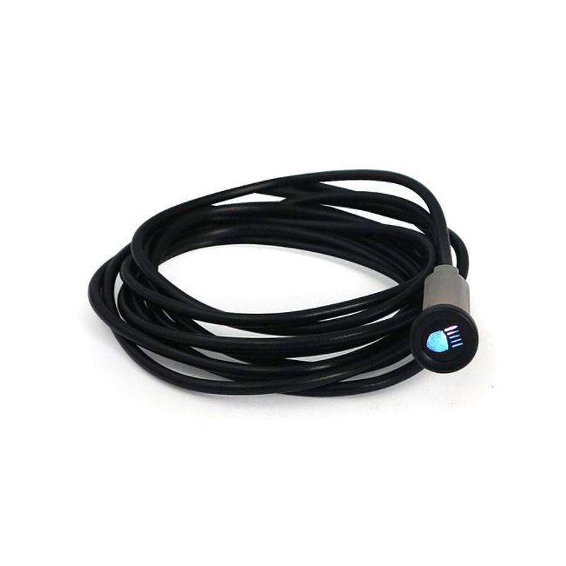 Indikatorlampa MCS 3/8" ljusblå helljus H-D 91-03