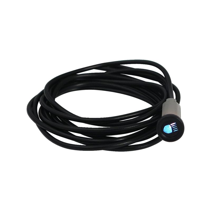 Indikatorlampa MCS 3/8" ljusblå helljus H-D 91-03