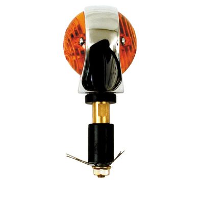 Blinkers i styret Bulls-eye fullstorlek MCS krom orange glas