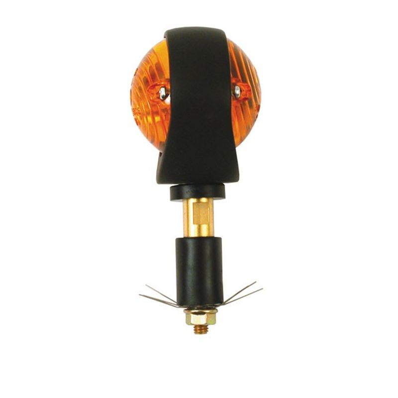 Blinkers i styret Bulls-eye fullstorlek MCS svart orange glas