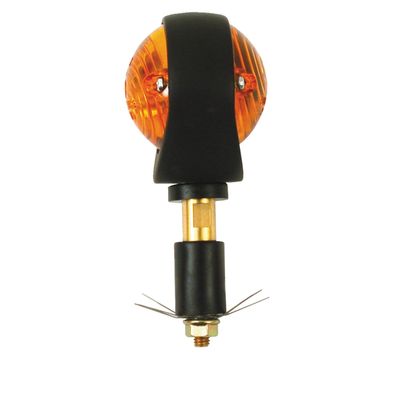 Blinkers i styret Bulls-eye fullstorlek MCS svart orange glas