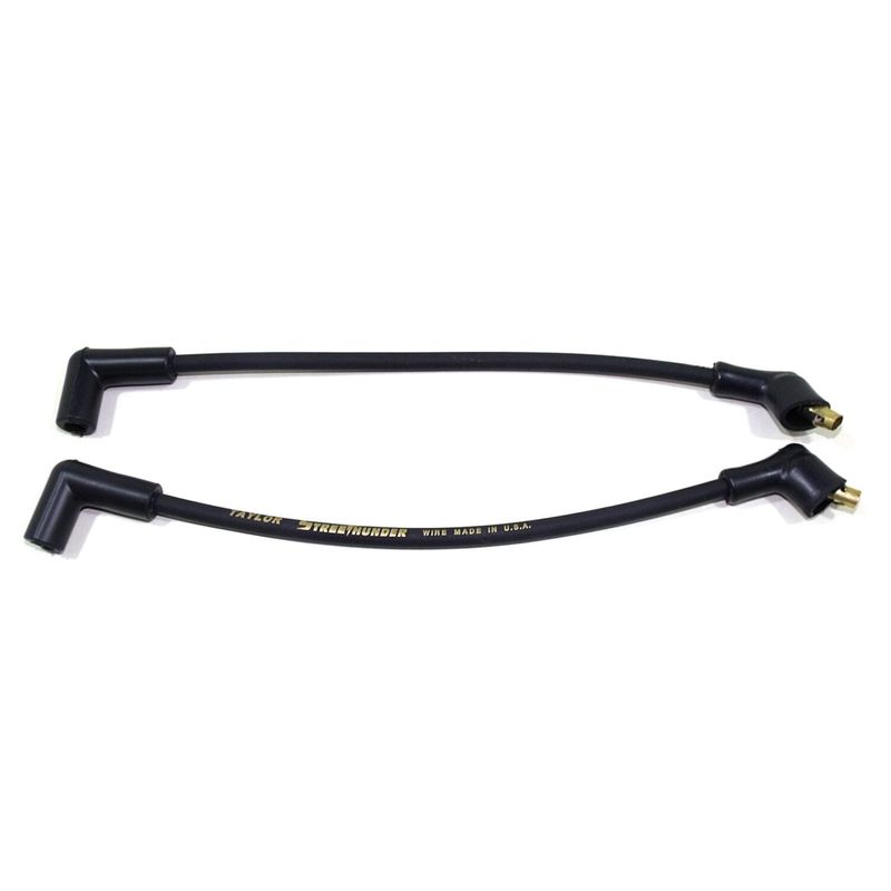 Kabel tändstift Taylor Thunder 8mm svart FXR with center mounted coil,