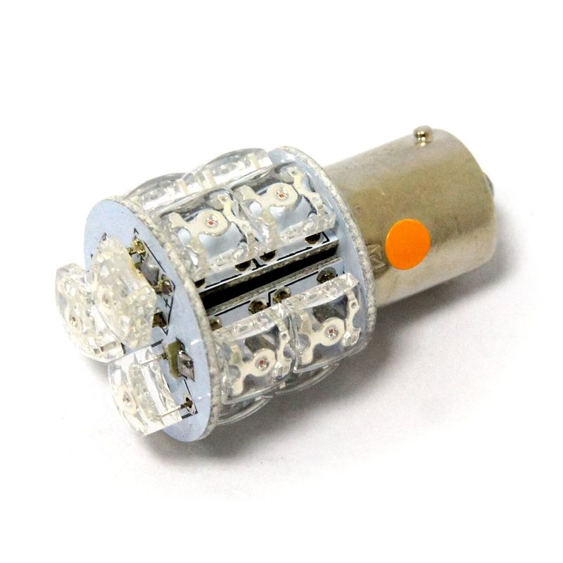 Glödlampa LED miniatyr MCS Superflux gult ljus standardsockel