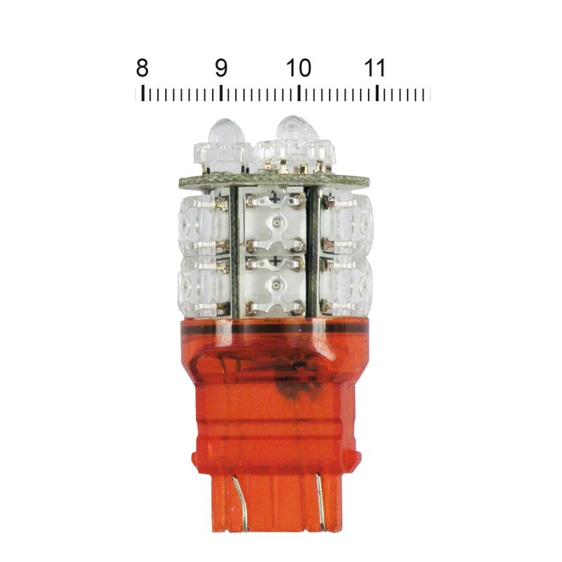 Glödlampa LED miniatyr MCS Superflux #194 rött ljus glassockel