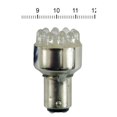 LED-lampa baklykta MCS BAY15D röd