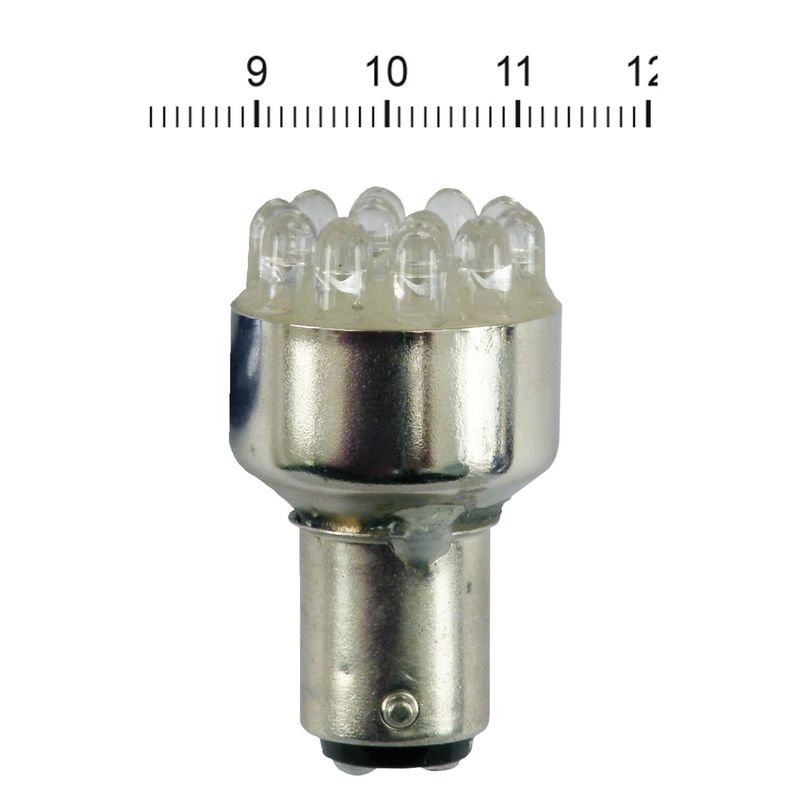 LED-lampa baklykta MCS BAY15D röd