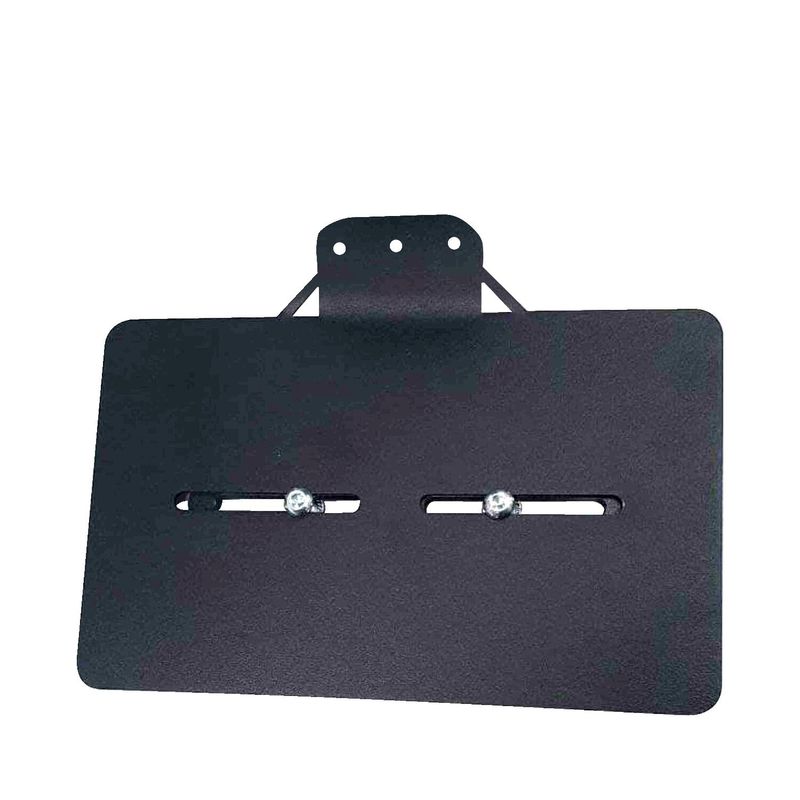 Nummerplåtshållare sidomontering Westland Customs France 10.5mm mount hole. Lower shock