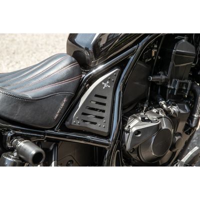 Sidokåpor Burly Slash Cut vänster och höger svart Honda Rebel CMX1100 21-25