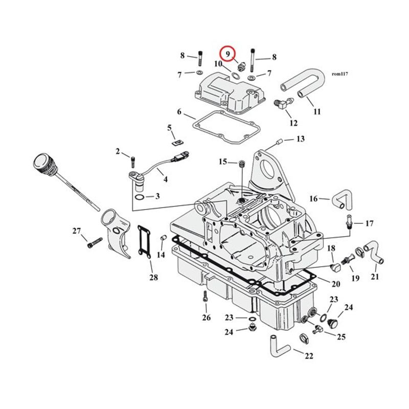 Strömbrytare Standard Motor Products H-D 71-73