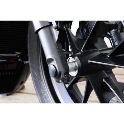 Kåpa hjulaxel fram Cult-Werk blanksvart RH1250S Sportster S 21-26