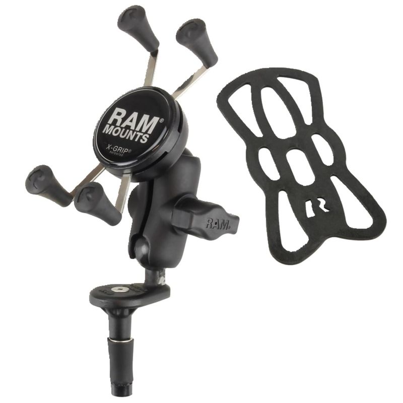 Mobilhållare RAM Mounts X-Grip styrstamsbas liten telefon