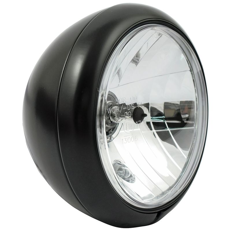 Strålkastare MCS FL H4 7" svart