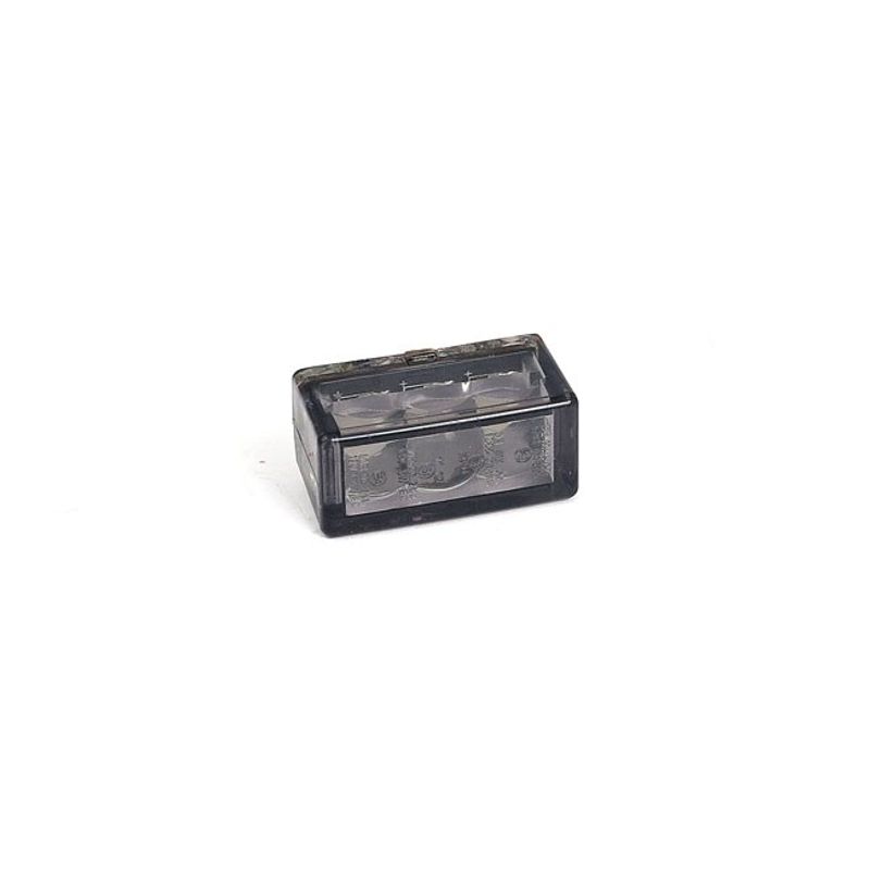 Baklykta MCS Cube-V Mini LED vertikal rökfärgat glas universal