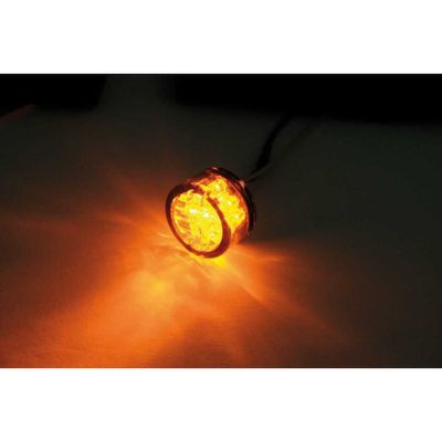 Blinkers MCS Pin LED rökfärgat glas E-godkänd universal