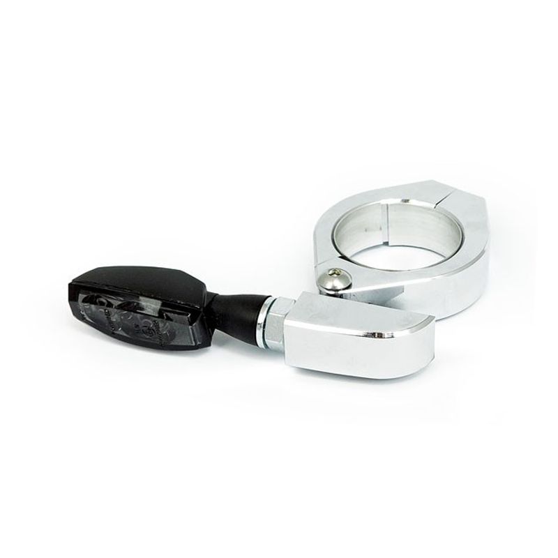 Fästen blinkers Paco gaffelben 50/52/54 mm krom universal