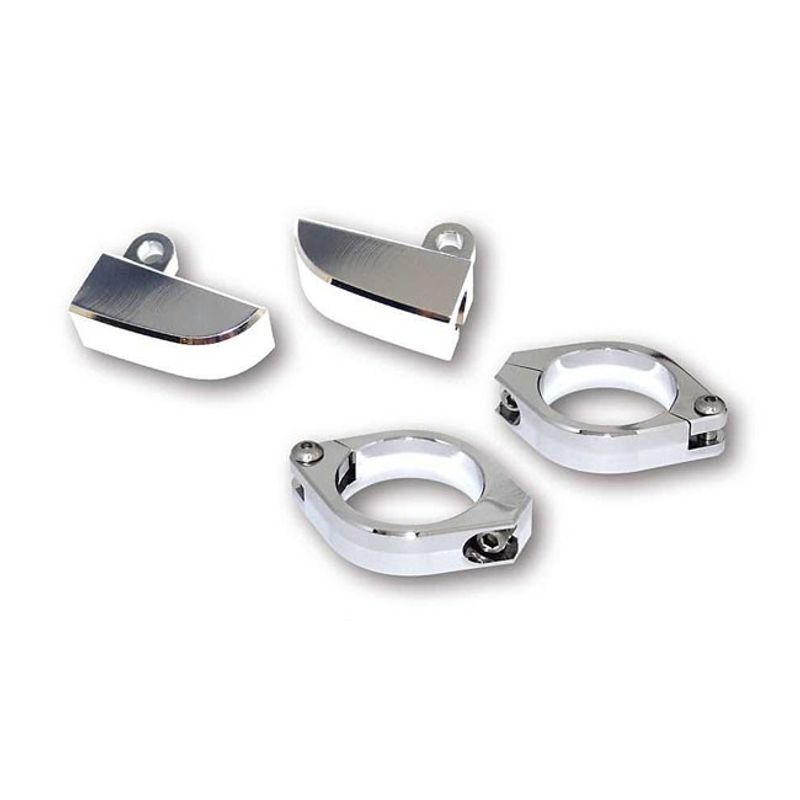 Fästen blinkers Paco gaffelben 50/52/54 mm krom universal