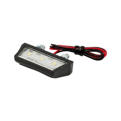 Nummerplåtsbelysning MCS ECE LED svart