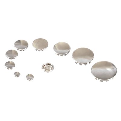 GW push-in plugs 5/16", chrome (5-pack)