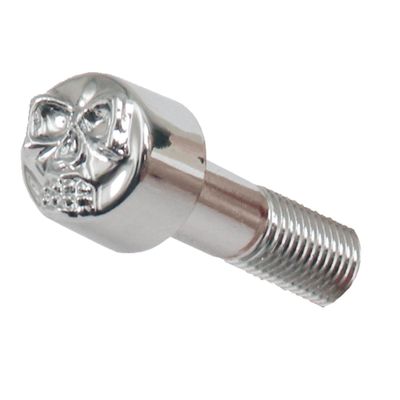Skruvkåpa MCS krom skalle (10-pack)