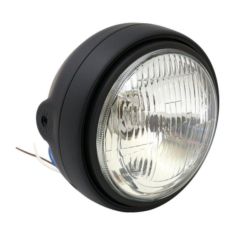 Strålkastare MCS Roadster H4 5-3/4" svart
