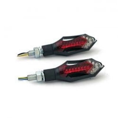 Baklykta blinkers MCS Hatch LED röd